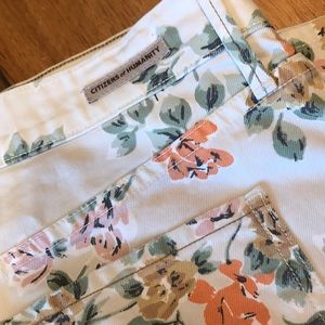 Citizens of Humanity Mandy floral jeans 28 EUC